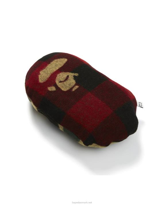 A Bathing Ape Mænd x uldrig hovedpude HH6J580 knaldrød