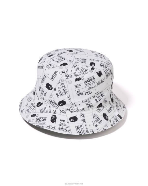 A Bathing Ape Mænd x undftd farve camo flannel bøttehat HH6J518 militærgrøn