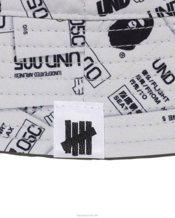A Bathing Ape Mænd x undftd farve camo flannel bøttehat HH6J518 militærgrøn