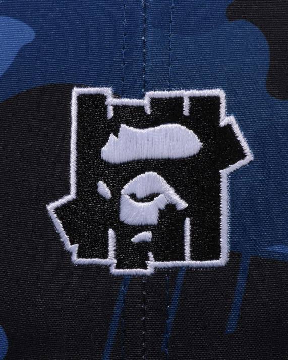 A Bathing Ape Mænd x undftd farve camo mesh cap HH6J517 Marine blå