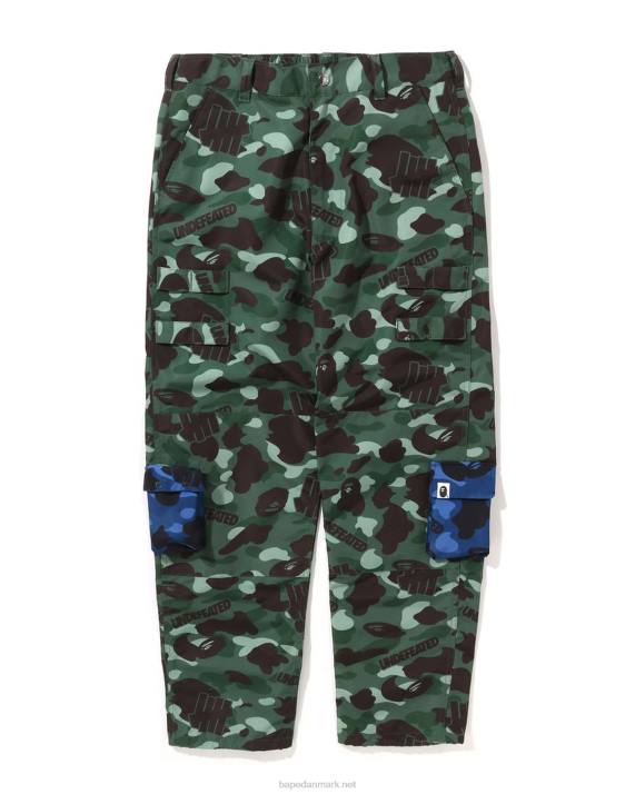 A Bathing Ape Mænd x undftd farve camo multi-pouch lommebukser HH6J348 militærgrøn