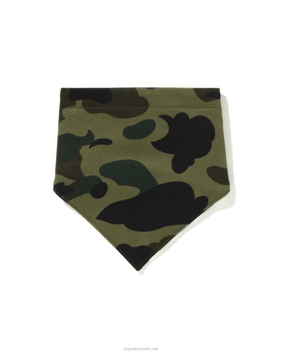 A Bathing Ape børn 1 camo bandana hagesmæk HH6J1631 militærgrøn