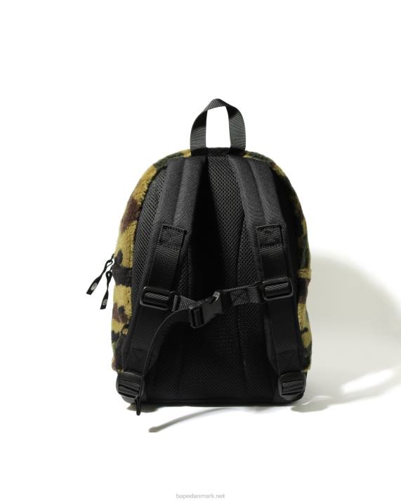 A Bathing Ape børn 1 camo boa shark daypack HH6J1797 militærgrøn