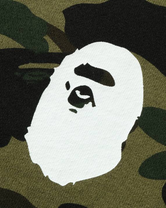 A Bathing Ape børn 1 camo hoved crewneck jr HH6J1666 militærgrøn