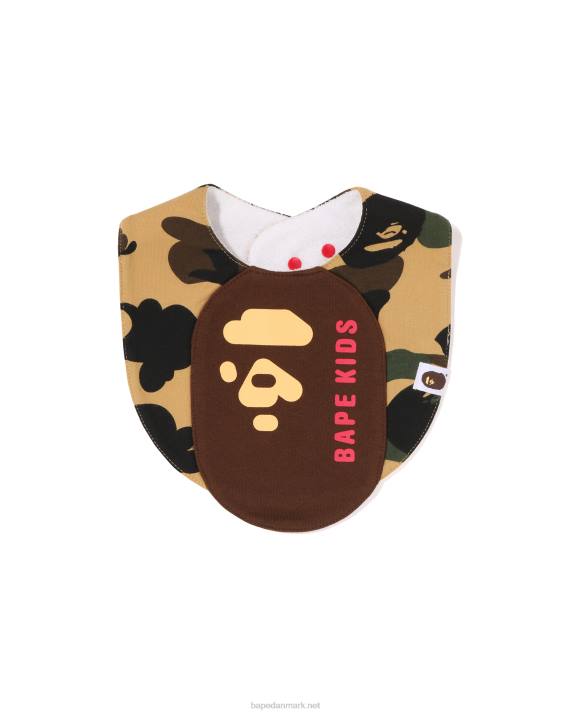 A Bathing Ape børn 1 camo hoved motiv hagesmæk HH6J1288 gul