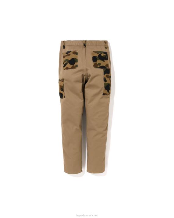 A Bathing Ape børn 1 camo malerbukser jr HH6J1497 beige