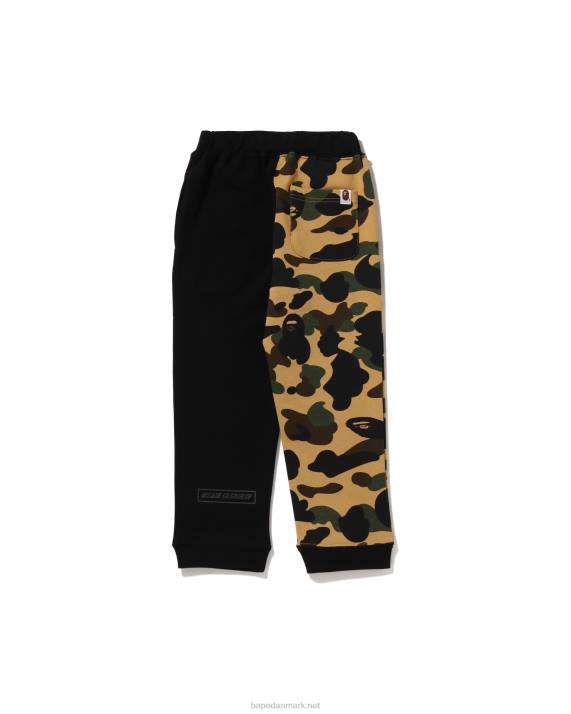 A Bathing Ape børn 1 camo team emblem print sweat pants HH6J1653 gul