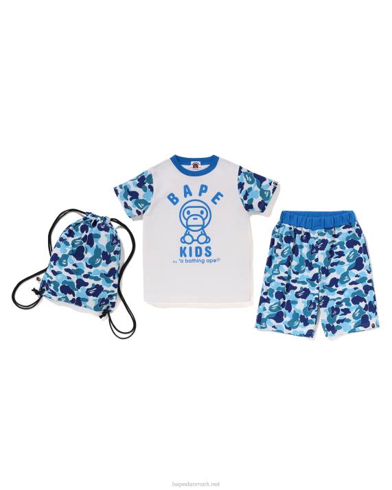 A Bathing Ape børn abc camo baby milo gavesæt HH6J1295 lyseblå