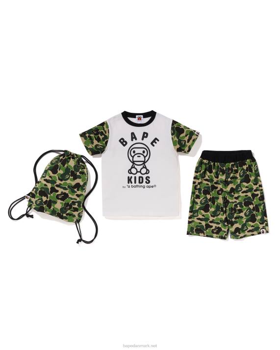 A Bathing Ape børn abc camo baby milo gavesæt HH6J1296 militærgrøn
