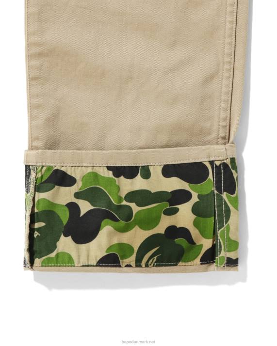 A Bathing Ape børn abc camo bukser med manchet HH6J1671 beige