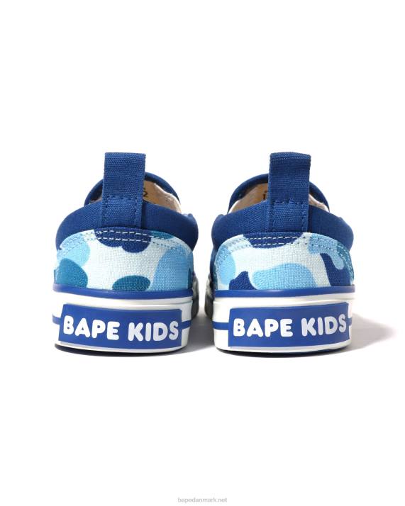 A Bathing Ape børn abc camo hoved patch slip ons HH6J1617 blå