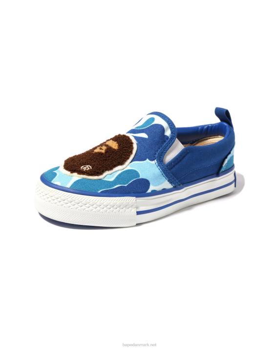 A Bathing Ape børn abc camo hoved patch slip ons HH6J1617 blå