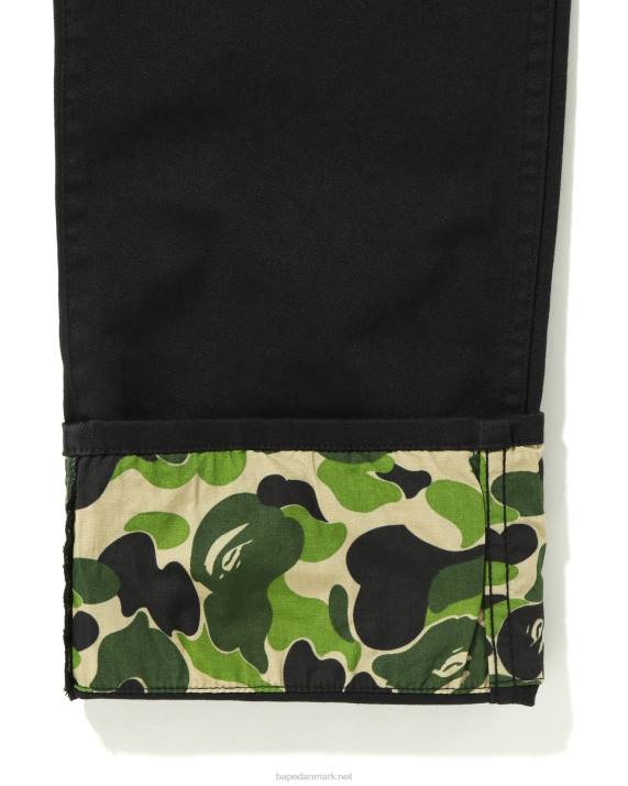 A Bathing Ape børn abc camo manchet bukser jr HH6J1683 sort
