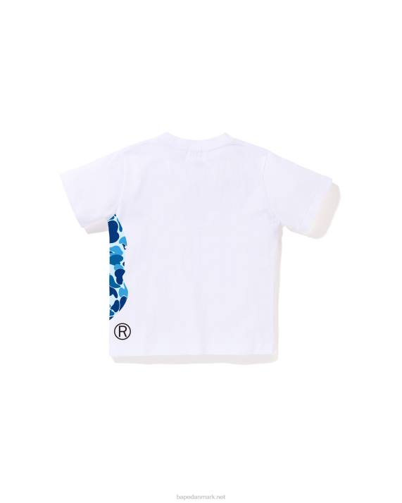 A Bathing Ape børn abc camo side big head tee HH6J1292 hvid