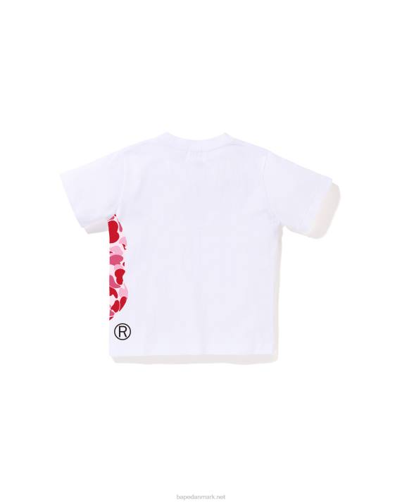 A Bathing Ape børn abc camo side big head tee HH6J1294 hvid
