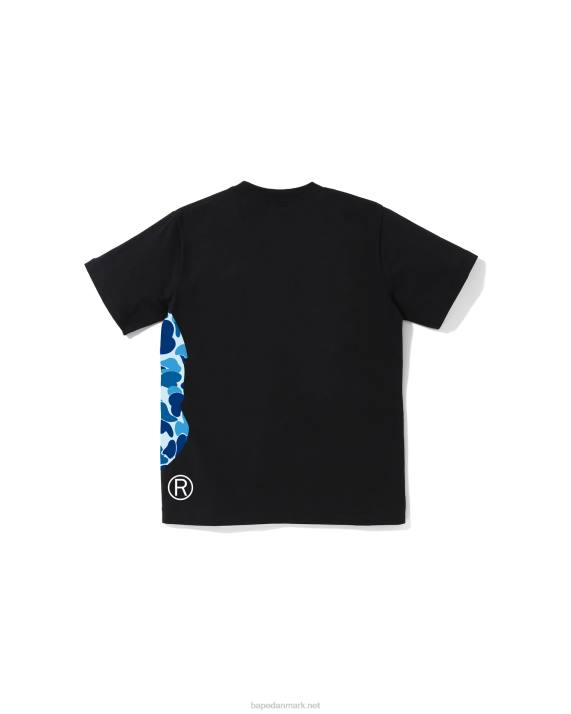 A Bathing Ape børn abc camo side big head tee jr HH6J1281 sort