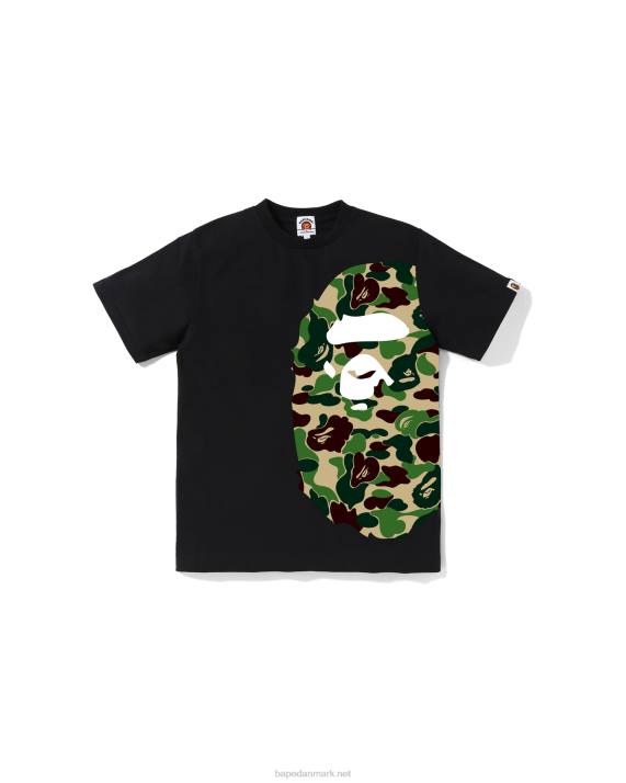 A Bathing Ape børn abc camo side big head tee jr HH6J1282 sort