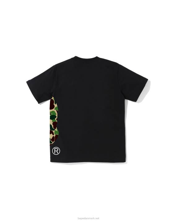 A Bathing Ape børn abc camo side big head tee jr HH6J1282 sort
