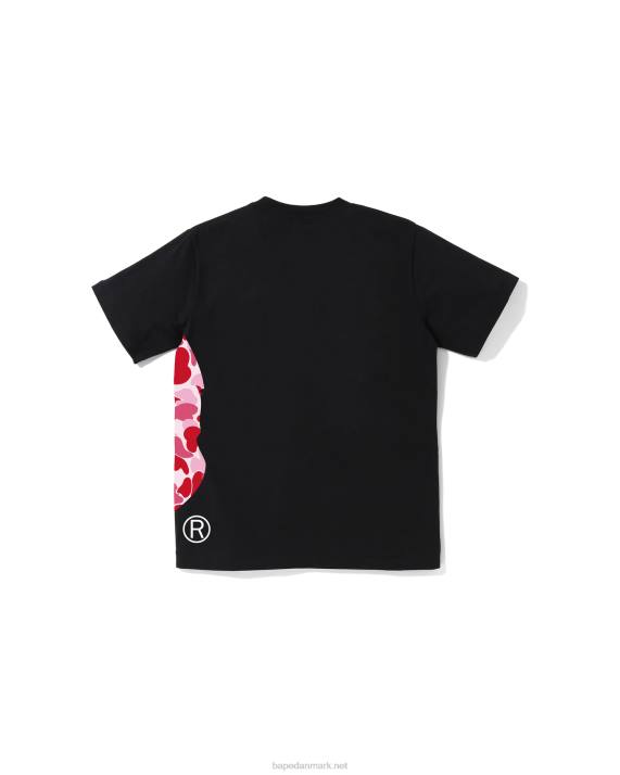 A Bathing Ape børn abc camo side big head tee jr HH6J1283 sort