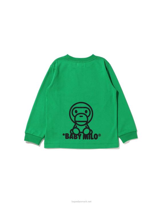 A Bathing Ape børn all baby milo mix t-shirt HH6J1515 mynte