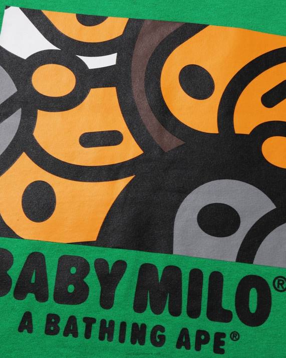A Bathing Ape børn all baby milo mix t-shirt HH6J1515 mynte