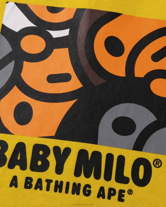 A Bathing Ape børn all baby milo mix t-shirt HH6J1517 dugget gul