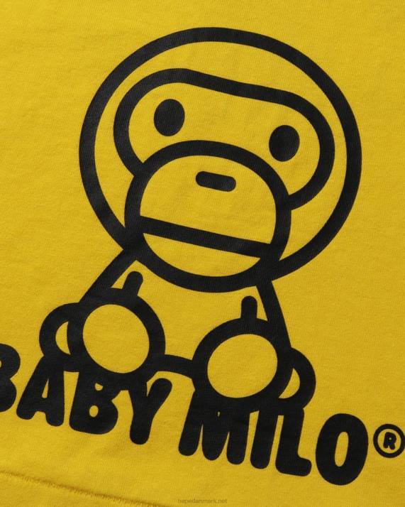 A Bathing Ape børn all baby milo mix t-shirt HH6J1517 dugget gul