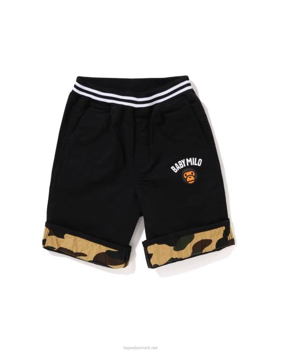 A Bathing Ape børn baby milo 1st camo manchet shorts HH6J1700 sort
