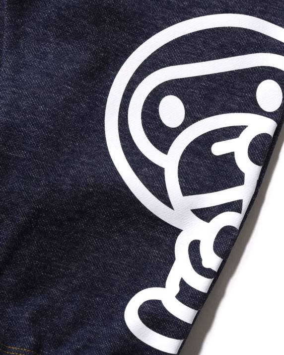 A Bathing Ape børn baby milo babybukser HH6J1627 denim