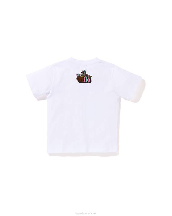A Bathing Ape børn baby milo blandet frugt milo  lisa t-shirt HH6J1383 hvid