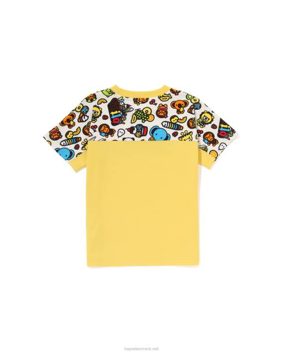 A Bathing Ape børn baby milo blandet frugt t-shirt HH6J1423 gul