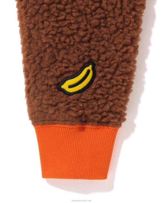 A Bathing Ape børn baby milo boa plysjakke HH6J1778 Brun