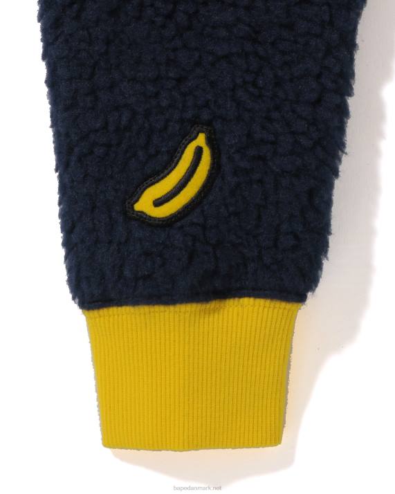 A Bathing Ape børn baby milo boa plysjakke HH6J1779 blå