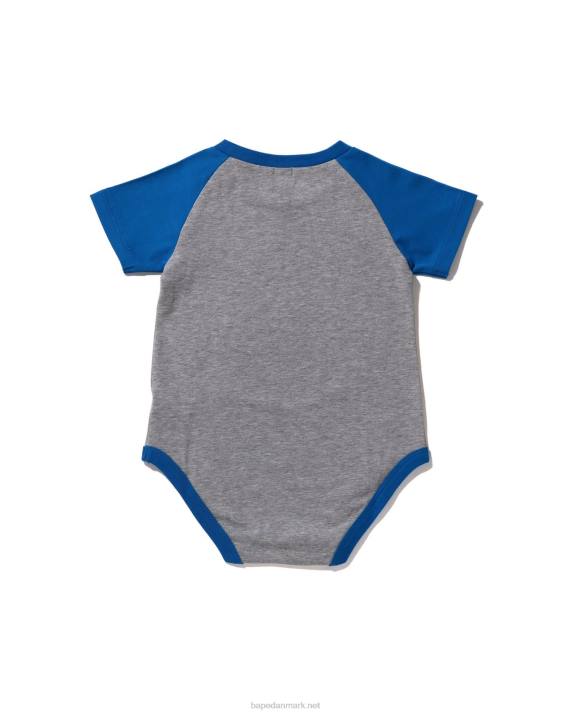 A Bathing Ape børn baby milo bodysuit HH6J1602 grå