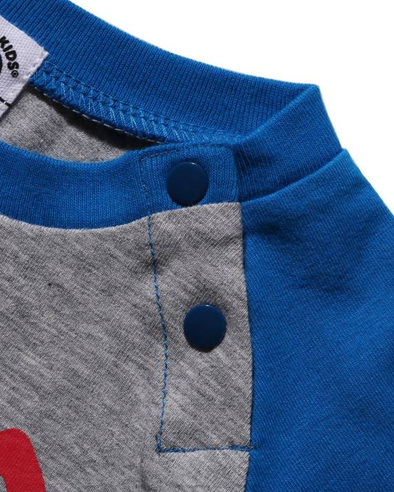 A Bathing Ape børn baby milo bodysuit HH6J1602 grå