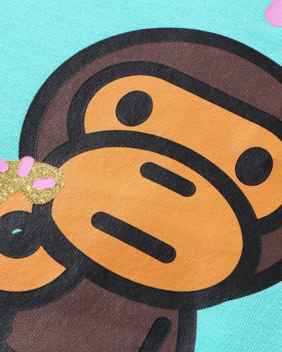 A Bathing Ape børn baby milo donuts flæse-t-shirt HH6J1576 mynte