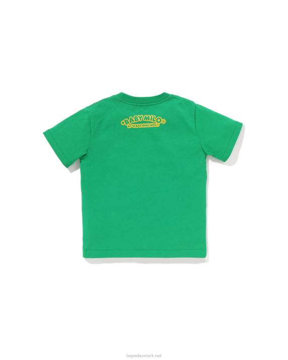 A Bathing Ape børn baby milo fiskevest print t-shirt HH6J1317 smaragd