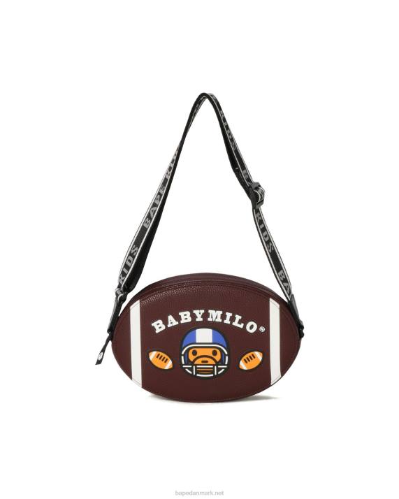 A Bathing Ape børn baby milo fodbold skuldertaske HH6J1586 Brun