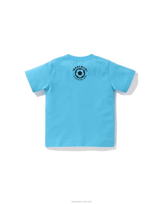 A Bathing Ape børn baby milo fodboldtrøje HH6J1557 Himmelblå