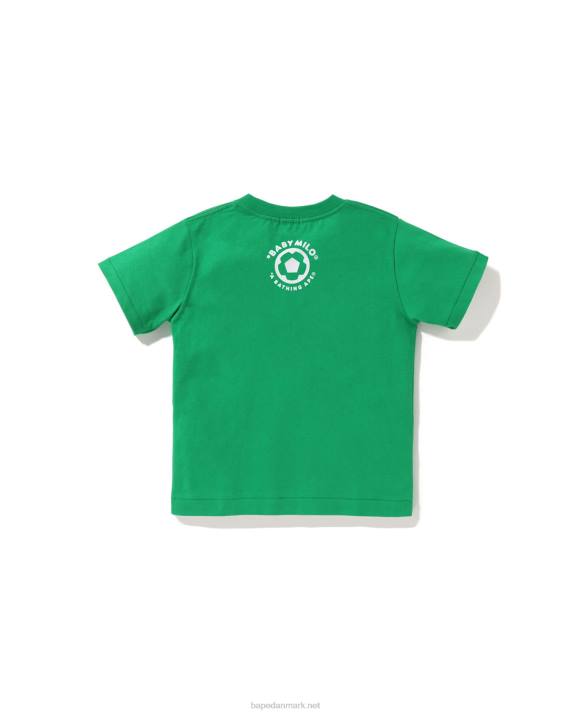A Bathing Ape børn baby milo fodboldtrøje HH6J1558 smaragd