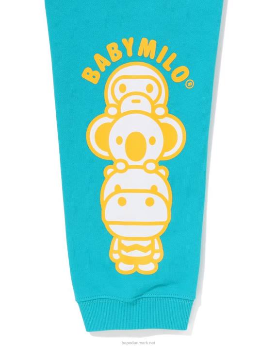 A Bathing Ape børn baby milo friends sweatpants HH6J1420 mynte