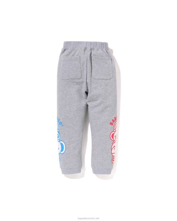 A Bathing Ape børn baby milo friends sweatpants HH6J1421 grå