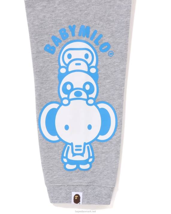 A Bathing Ape børn baby milo friends sweatpants HH6J1421 grå