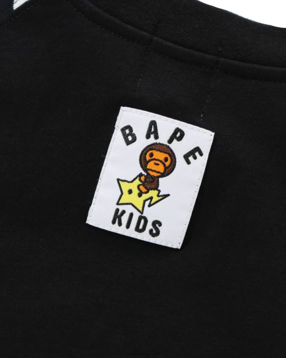 A Bathing Ape børn baby milo glød i mørke stat tee HH6J1771 sort