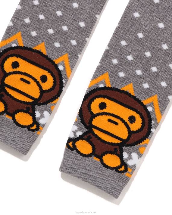 A Bathing Ape børn baby milo nordiske leggings HH6J1467 grå
