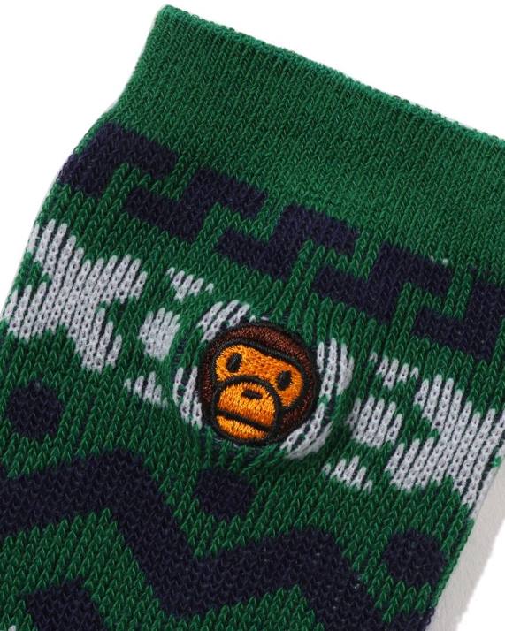 A Bathing Ape børn baby milo nordiske sokker HH6J1469 smaragd