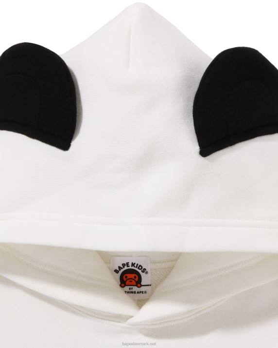 A Bathing Ape børn baby milo panda pullover hættetrøje i lag HH6J1461 hvid