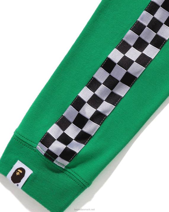 A Bathing Ape børn baby milo racing t-shirt i lag HH6J1725 påfuglegrøn