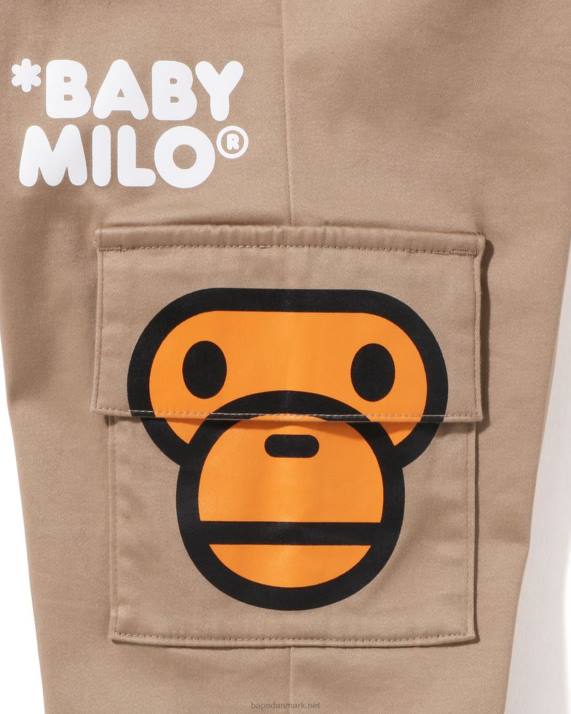 A Bathing Ape børn baby milo sidelomme ansigtsbukser HH6J1598 beige