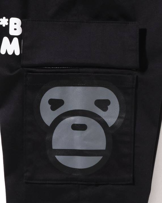 A Bathing Ape børn baby milo sidelomme ansigtsbukser HH6J1599 sort